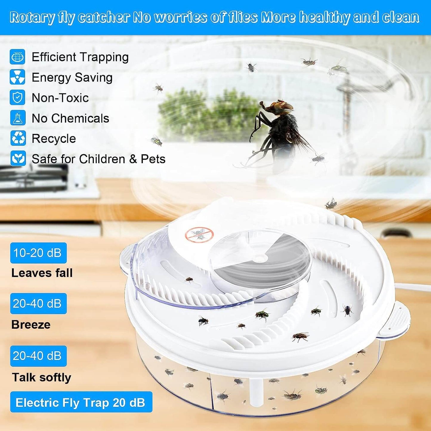 Electric Fly Trap USB Insect Pest Catching Safety Insect - Prime Star Plus Inc.