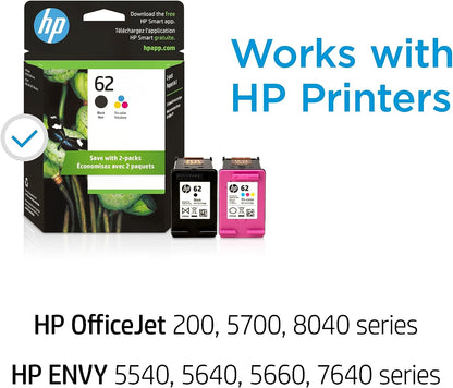 HP 62 Black/Tri-color Ink 2-pack Cartridge High Yield - Prime Star Plus Inc.