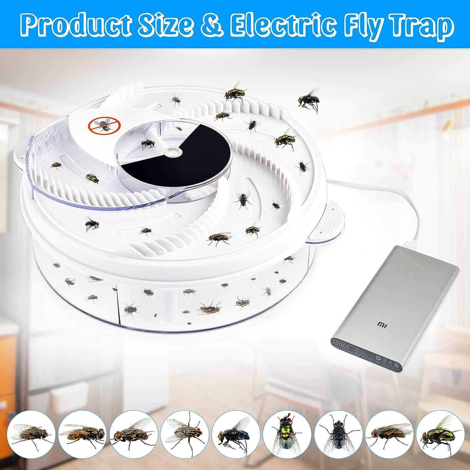 Electric Fly Trap USB Insect Pest Catching Safety Insect - Prime Star Plus Inc.