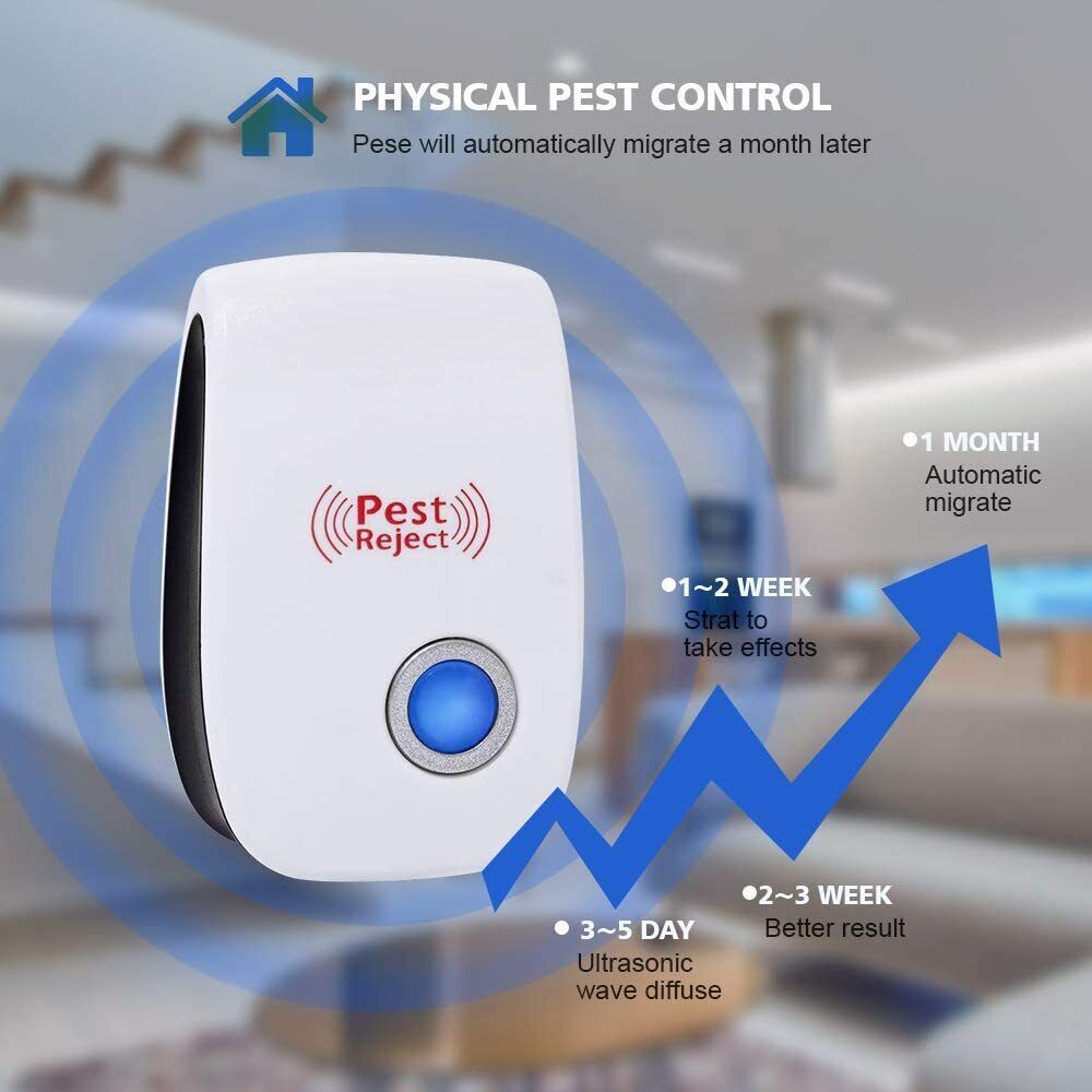 6pc Ultrasonic Pest Repeller Effective and Pet-Friendly - Prime Star Plus Inc.