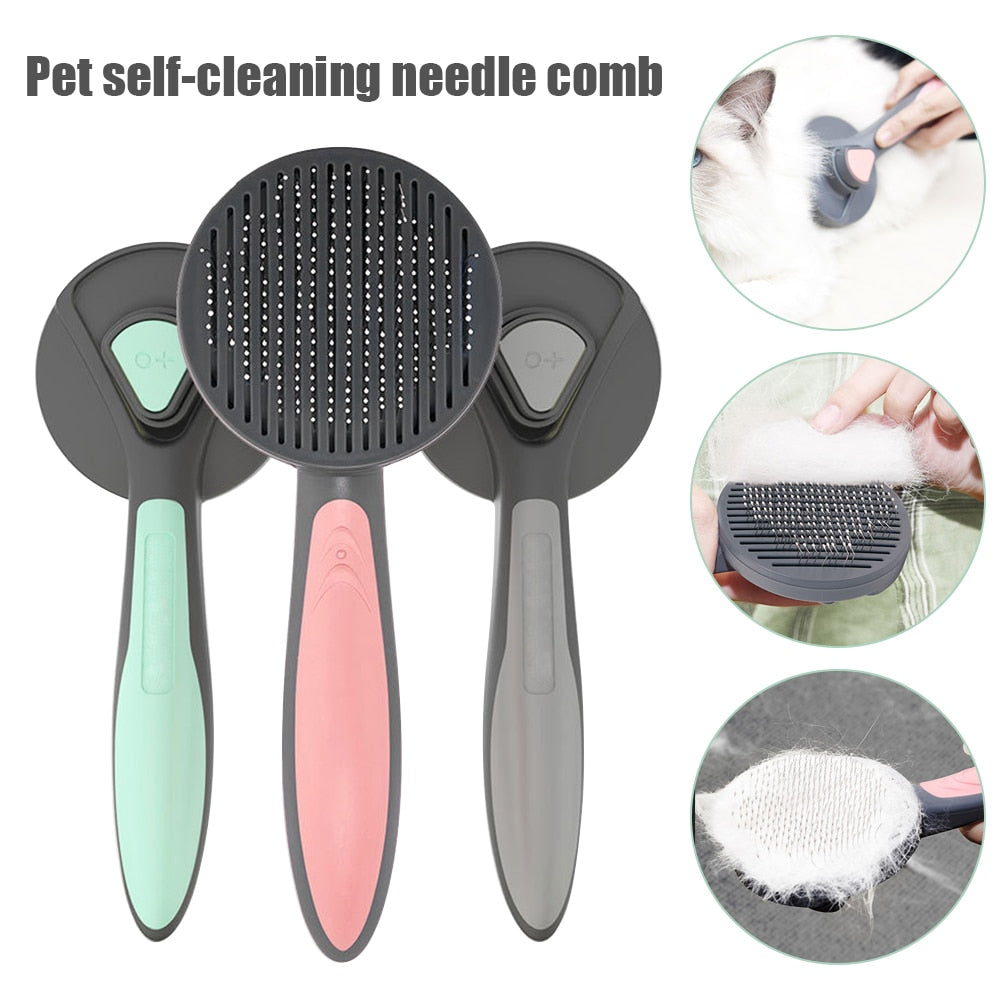 Self Cleaning Grooming Pet Brush - Prime Star Plus Inc.