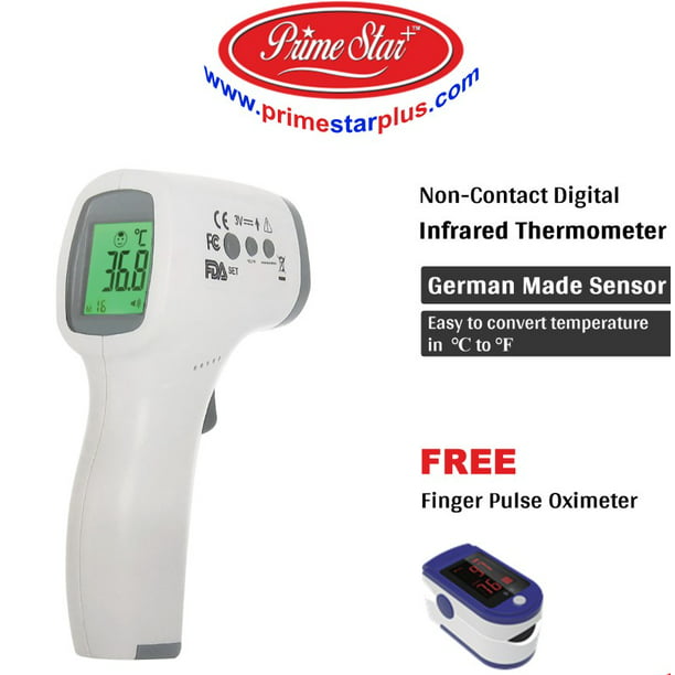 Non-Contact Forehead Thermometer with Free Oximeter - Prime Star Plus Inc.