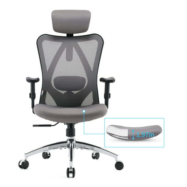 Adjustable Ergonomic Office Chair featuring Lumbar Support - Prime Star Plus Inc.