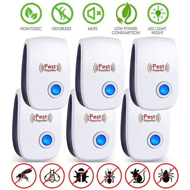 6pc Ultrasonic Pest Repeller Effective and Pet-Friendly - Prime Star Plus Inc.