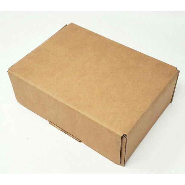 blank brown box