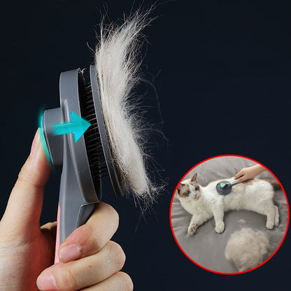 Self Cleaning Grooming Pet Brush - Prime Star Plus Inc.